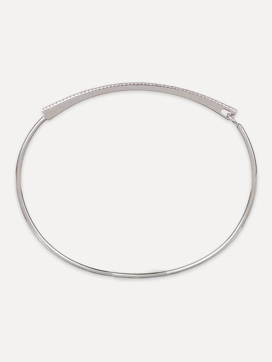 14K Diamond Bangle Bracelet