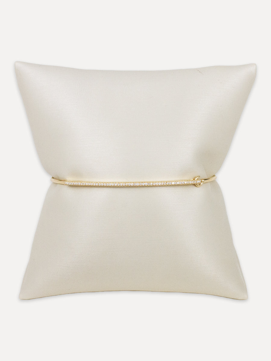 14K Diamond Bangle Bracelet