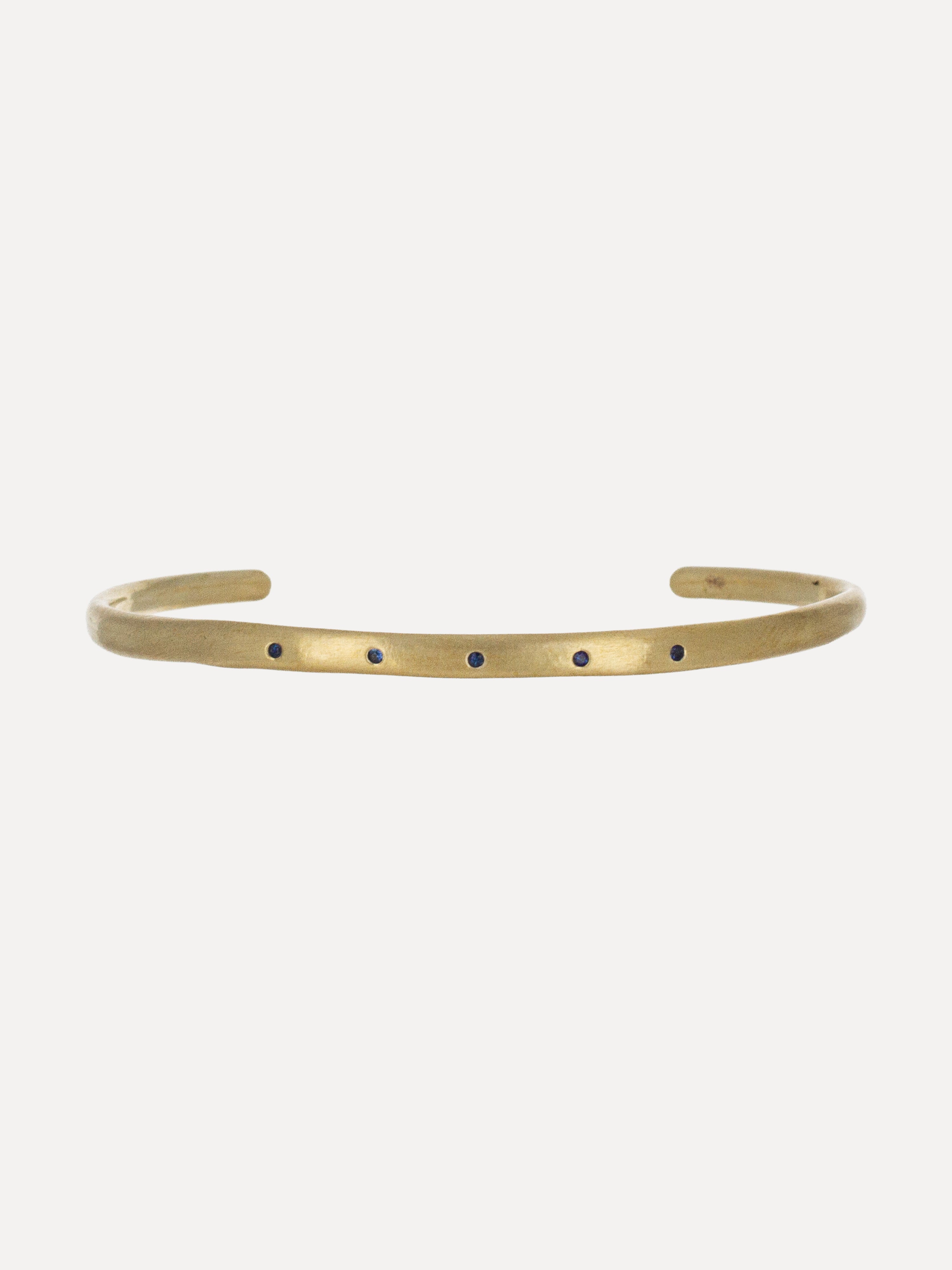 Organic Blue Sapphire Cuff