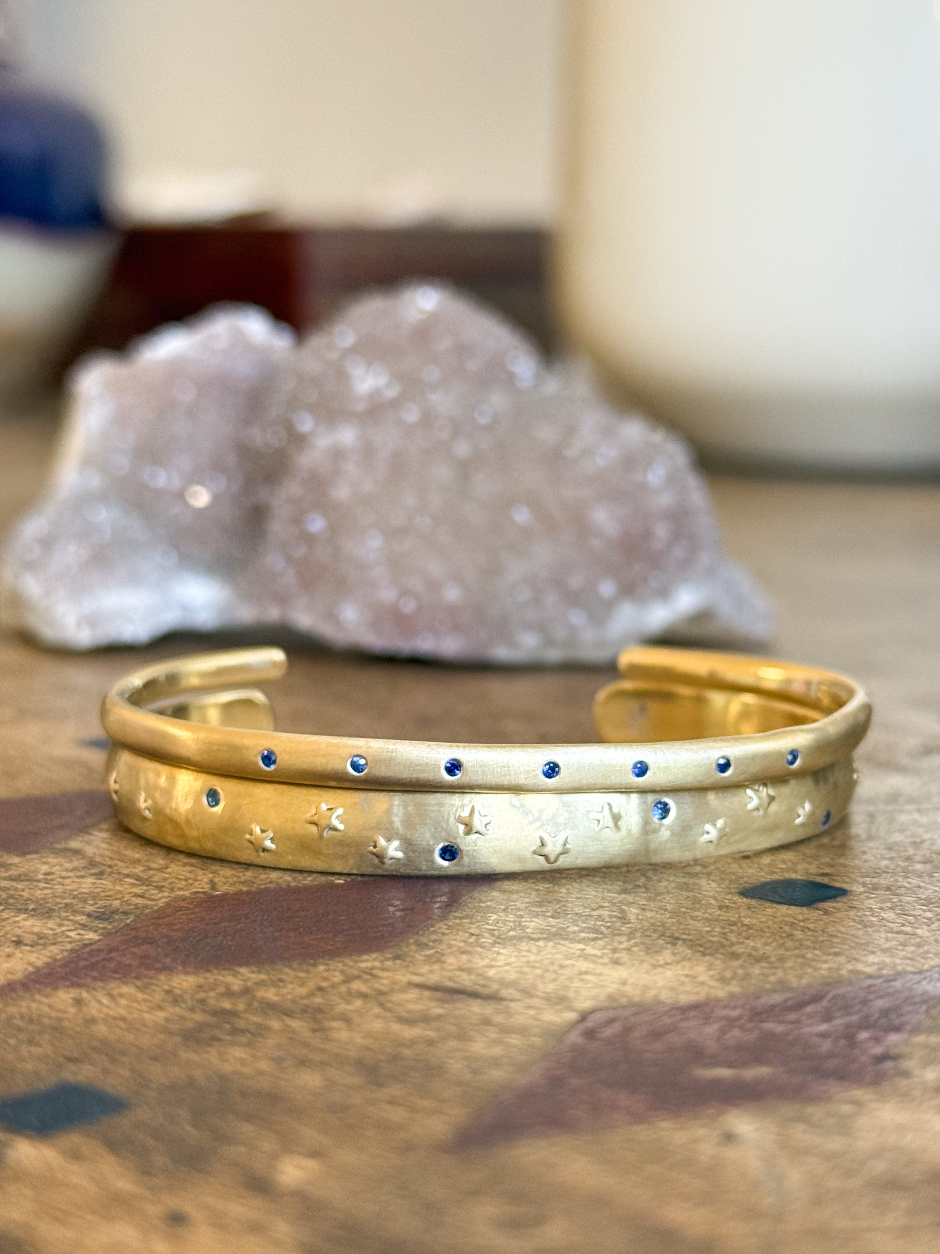 Satnam Blue Sapphire Cuff