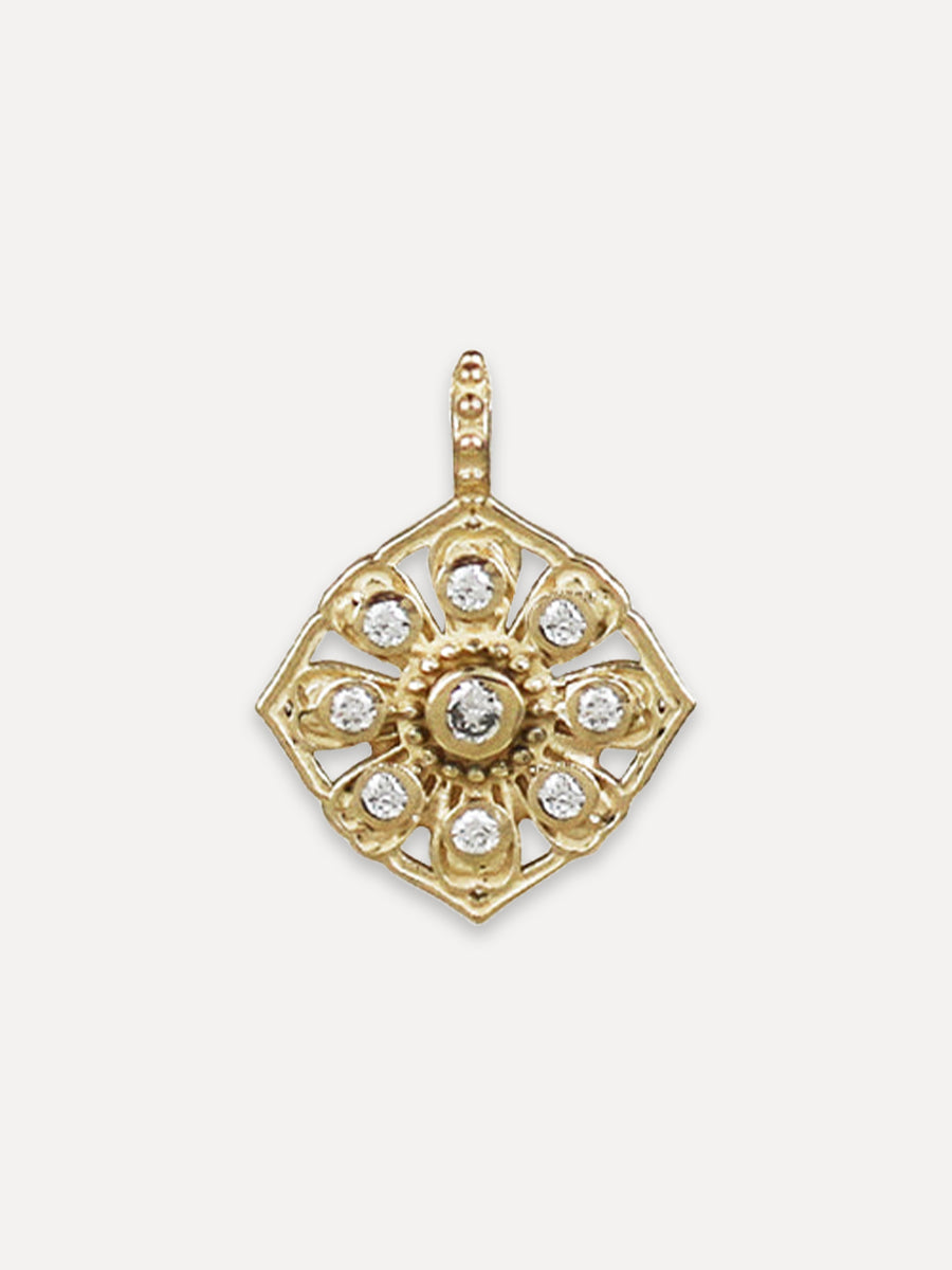14K Mini Daisy Charm