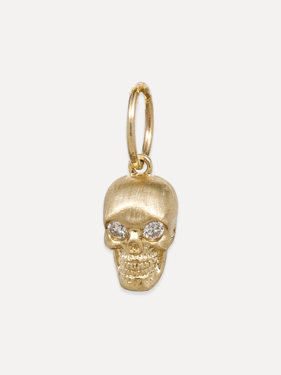 14K Skull Charm