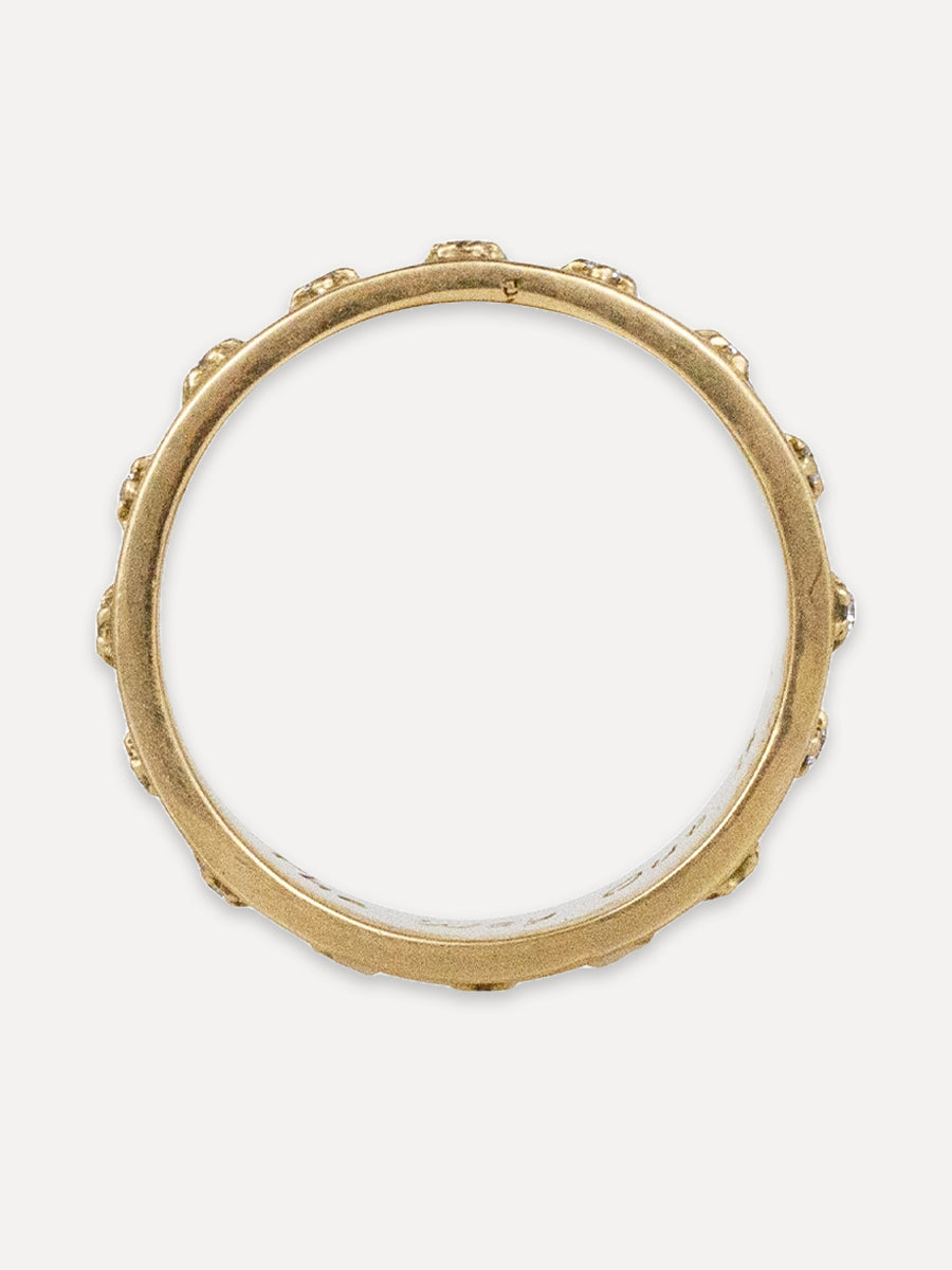 14K Cosmic Diamond Cigar Band