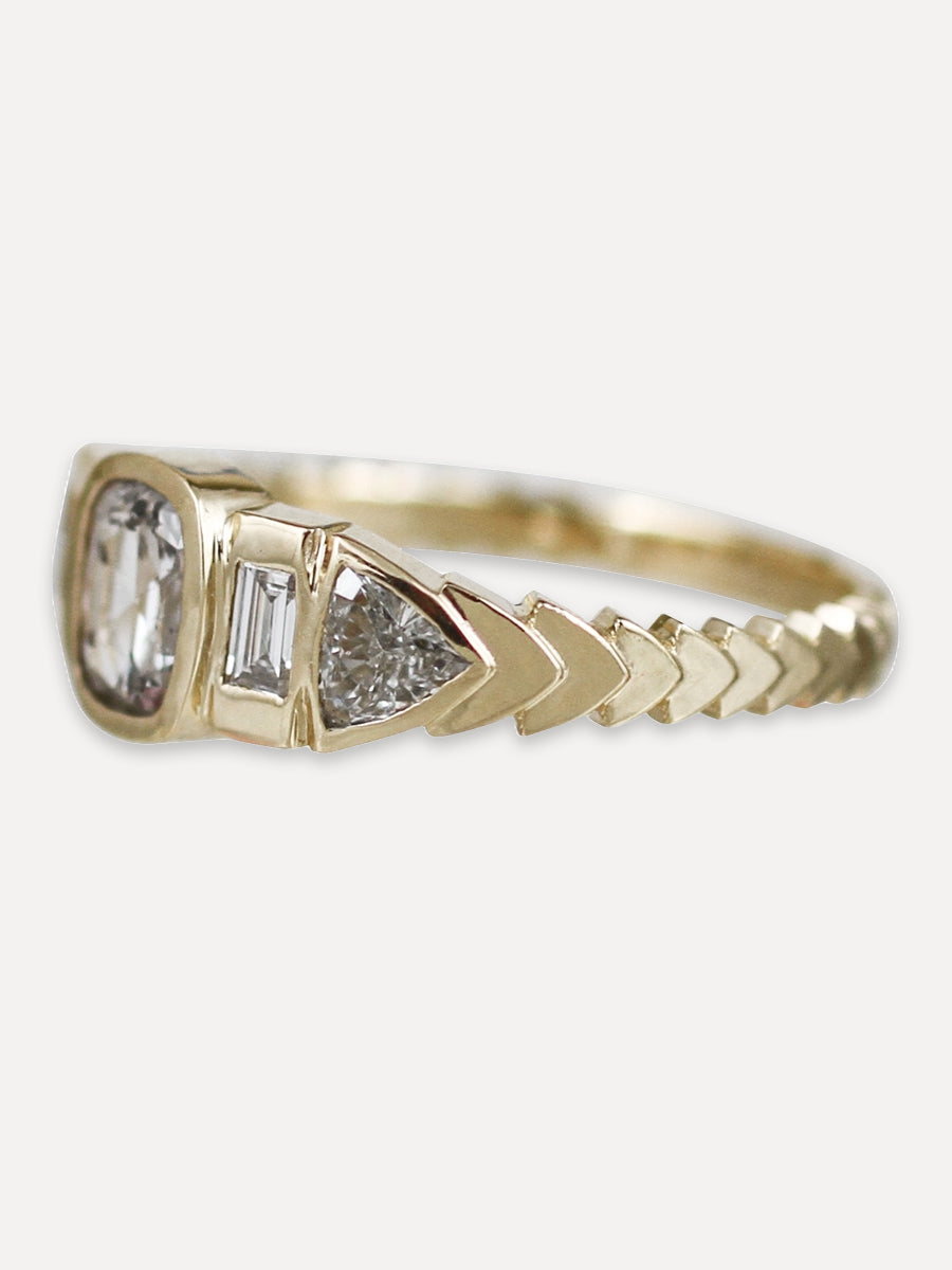 14K Quintet Ring - Diamond