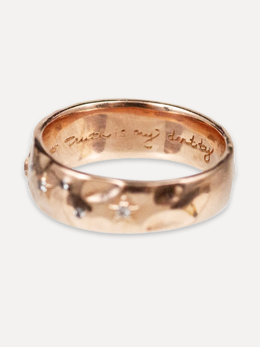 14K Diamond Satnam Band