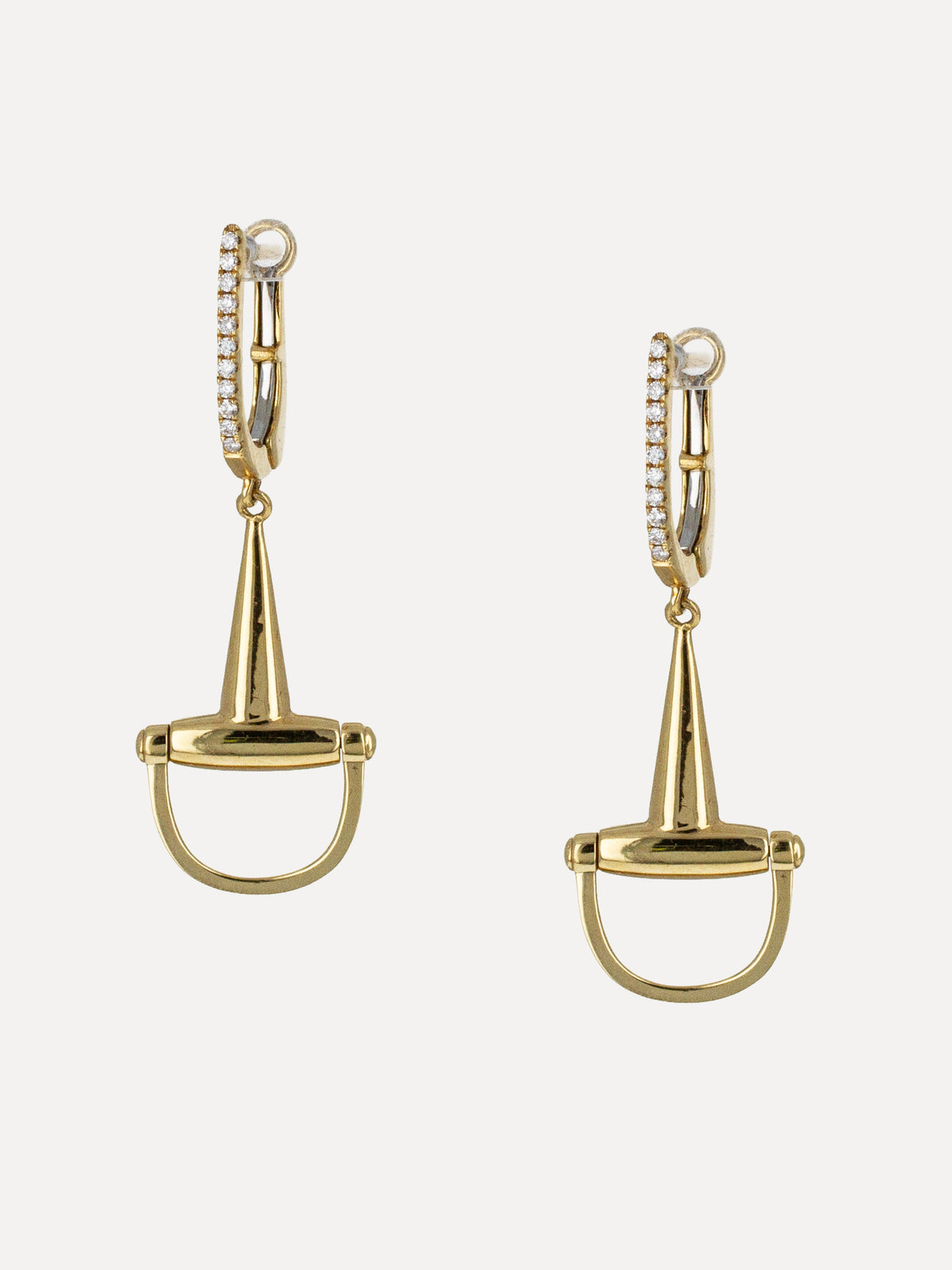 18K Sculptural Arch Drop Earrings