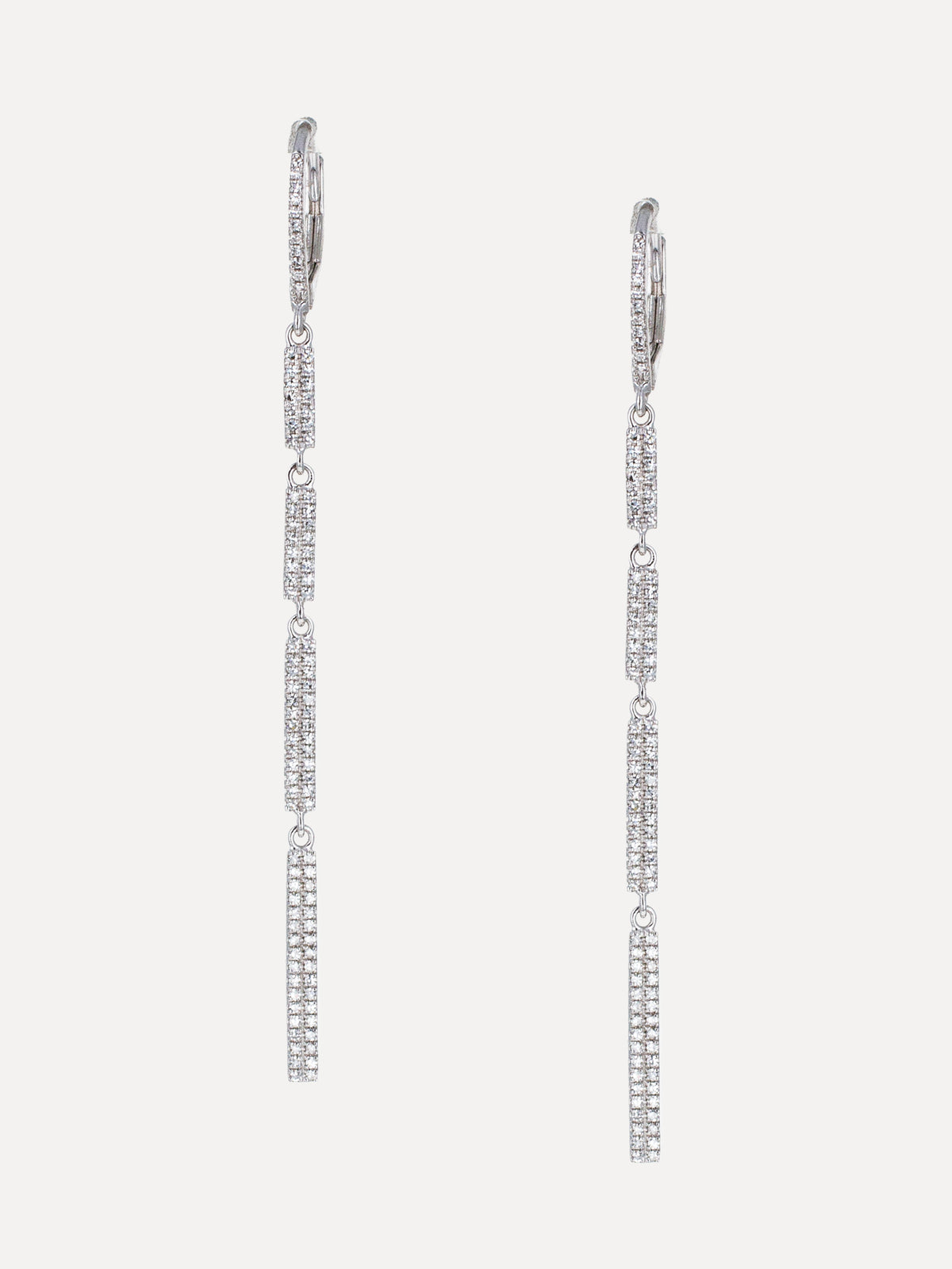 14K Pavé Diamond Silhouette Earrings