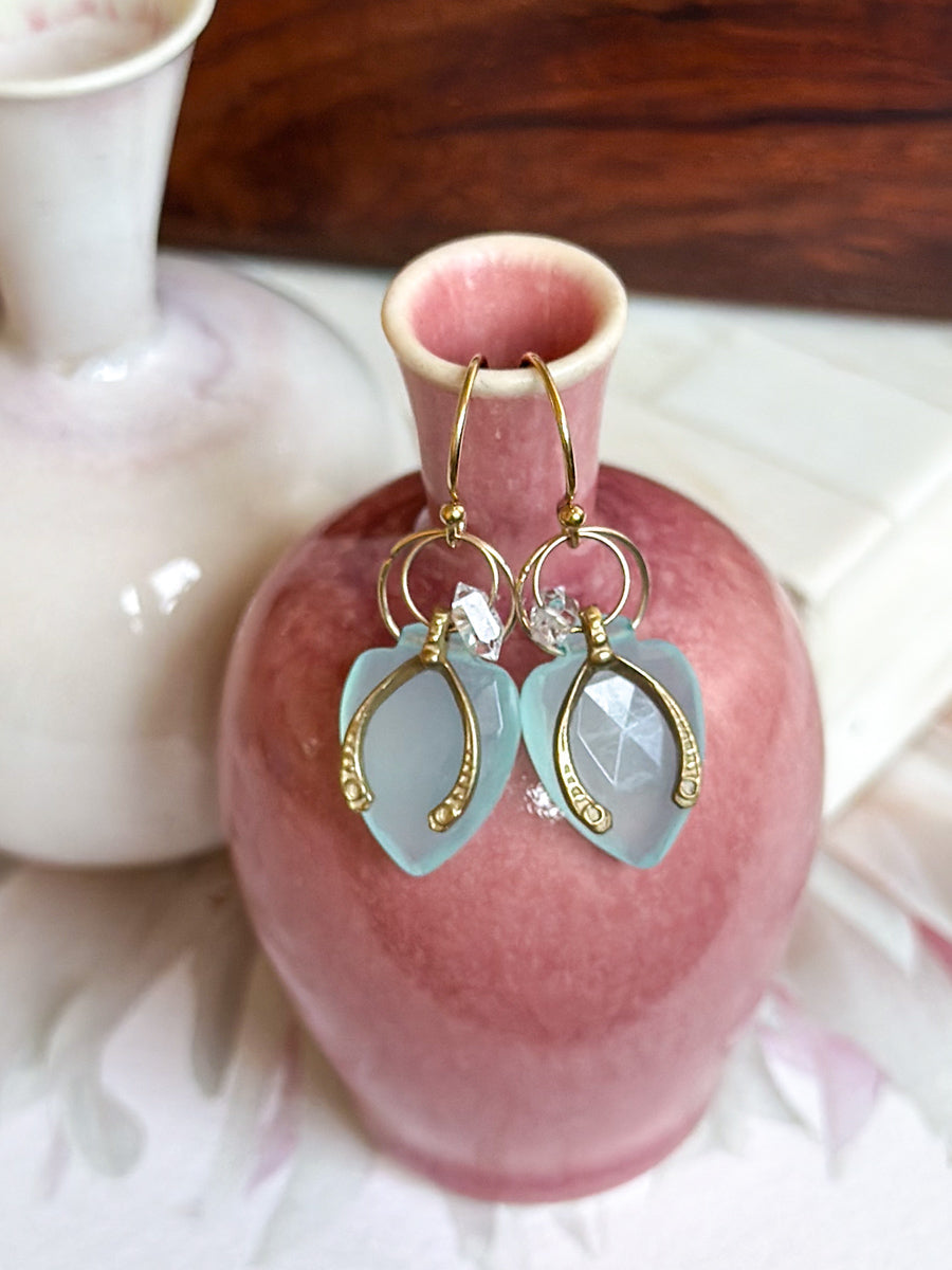 Wishbone Charm Earrings