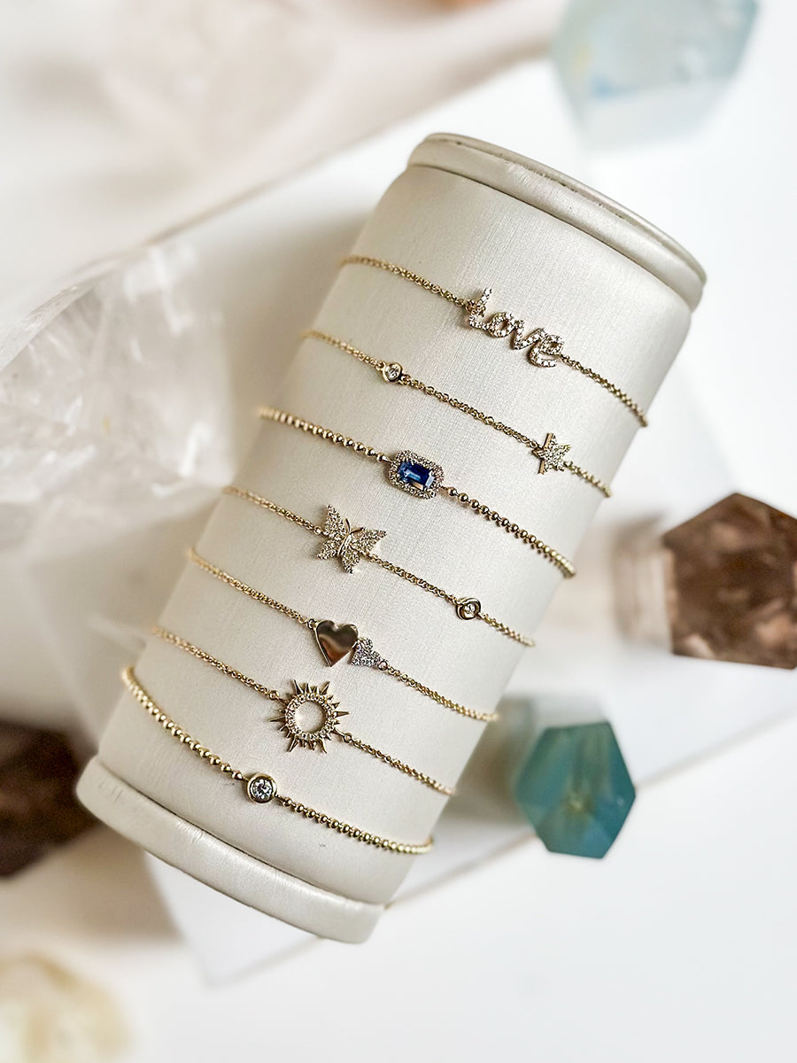 14K Diamond Love Bracelet