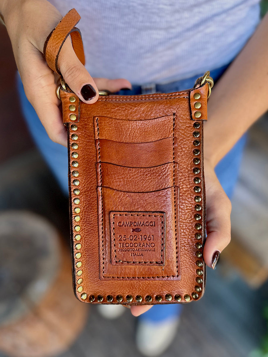 Kura Phone Case in Burgundy Leather