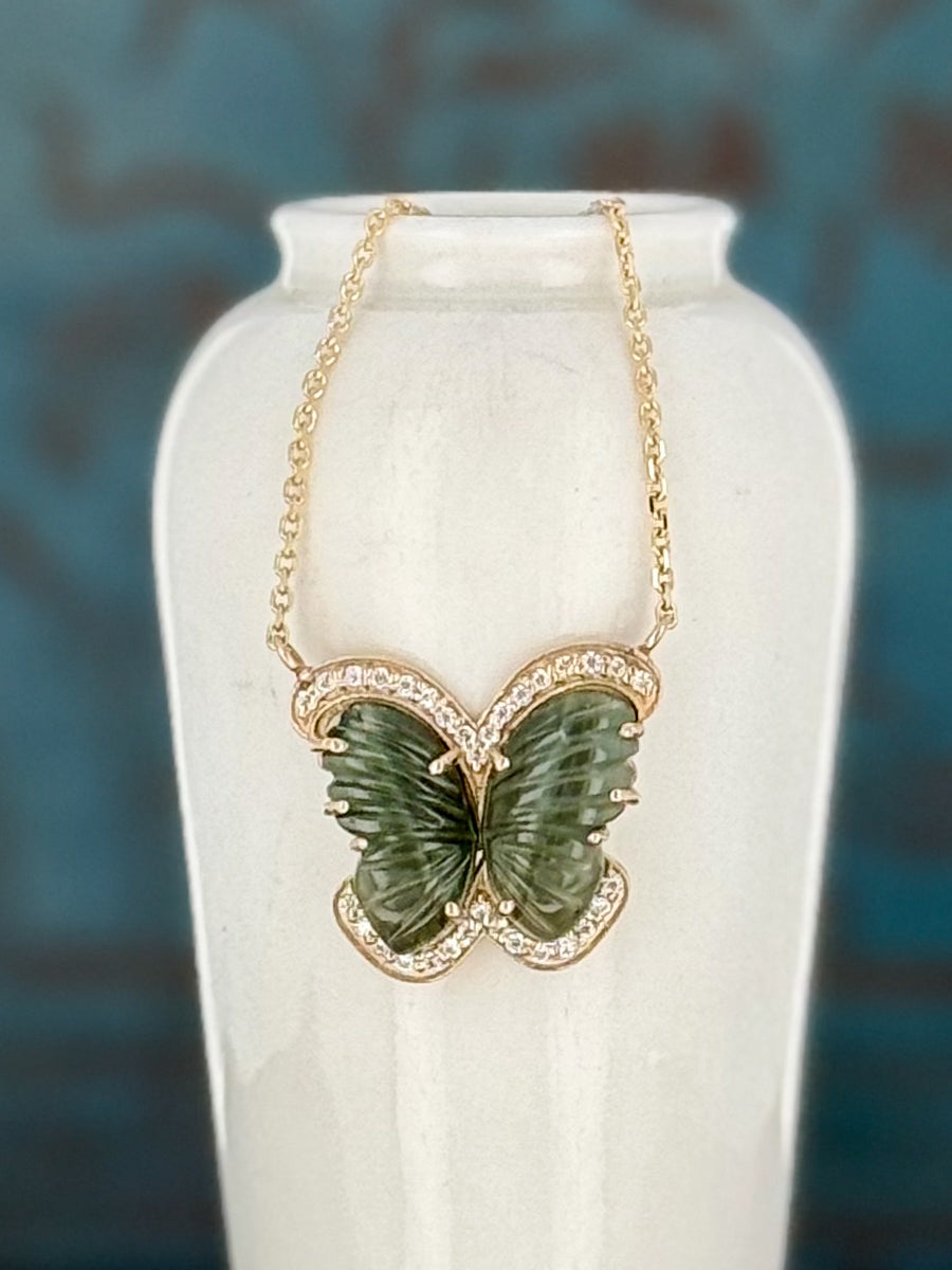 14K Celestial Wings Necklace