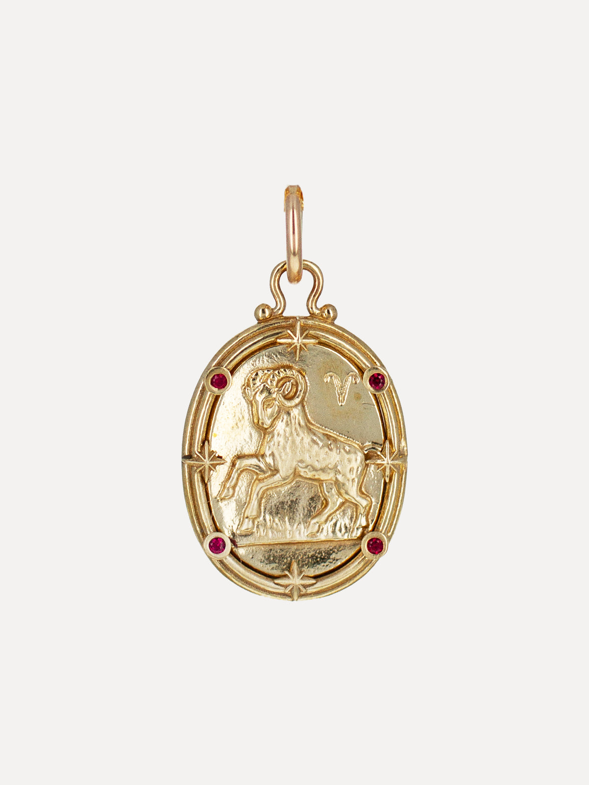 Aries Zodiac Cameo Charm