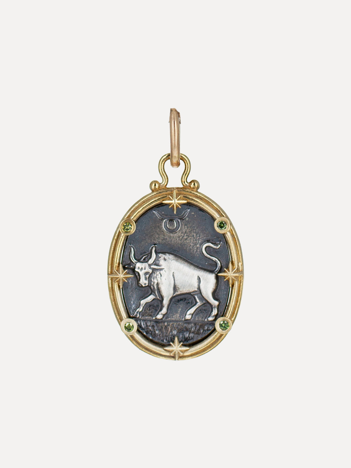 Taurus Zodiac Cameo Charm