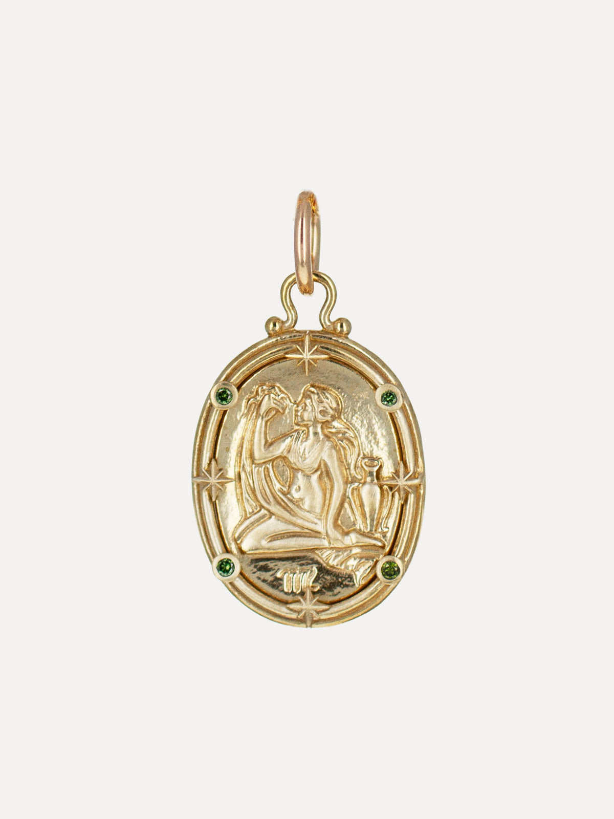 Virgo Zodiac Cameo Charm