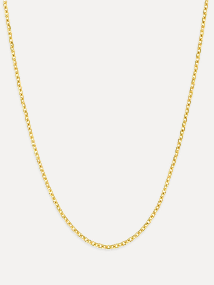 14K Delicate Faceted Cable Chain