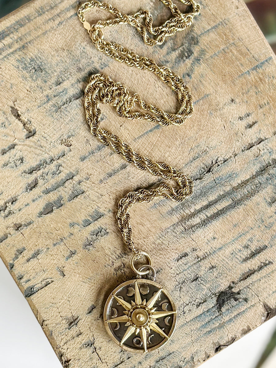Lunar Compass Charm