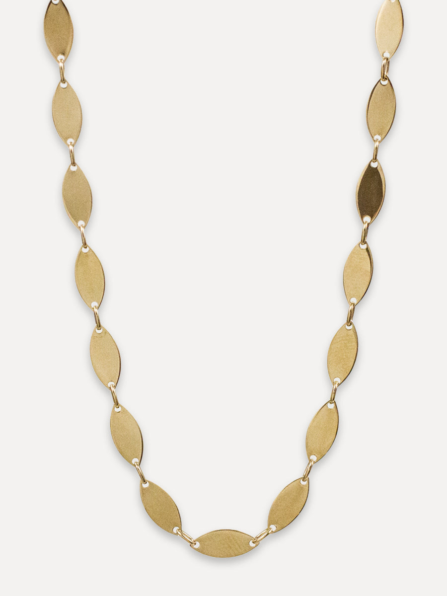 14K Flat Oval Link Chain