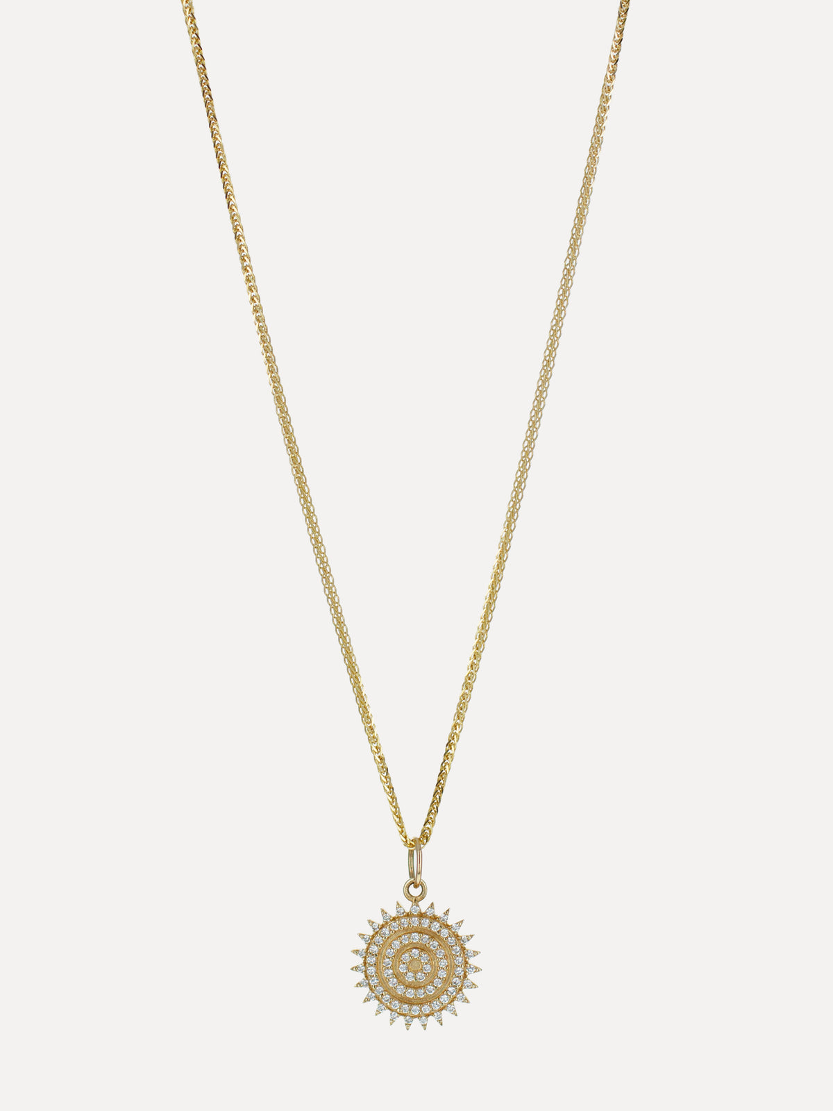 14K Diamond Starburst Charm