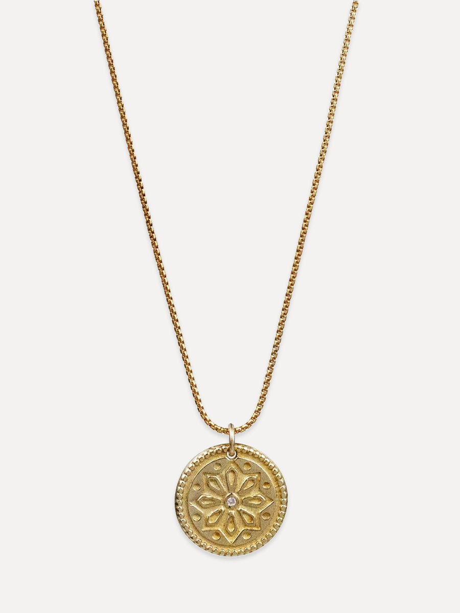 Sun Lotus Necklace - small