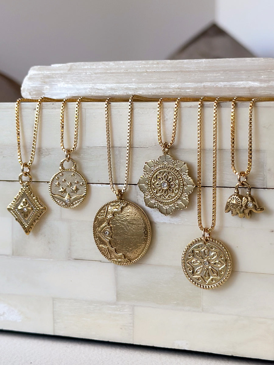 Sun Lotus Necklace