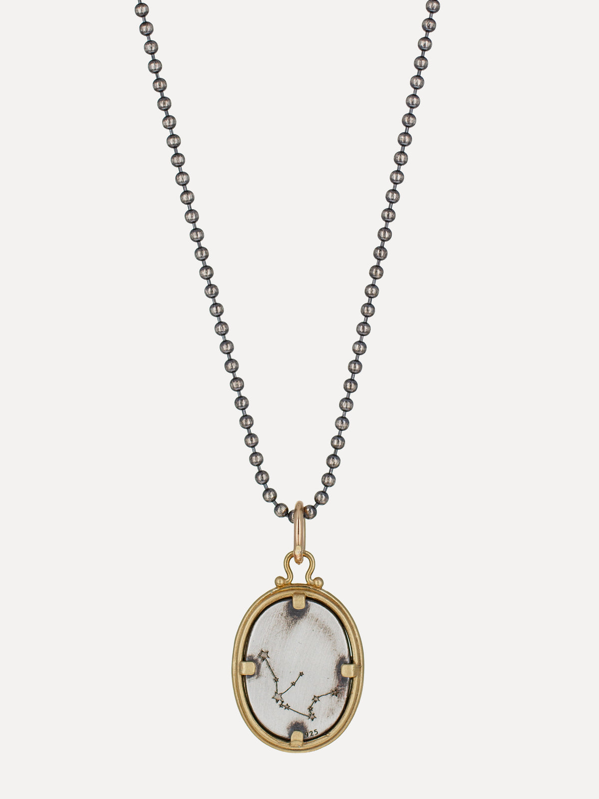 Aquarius Zodiac Cameo Charm