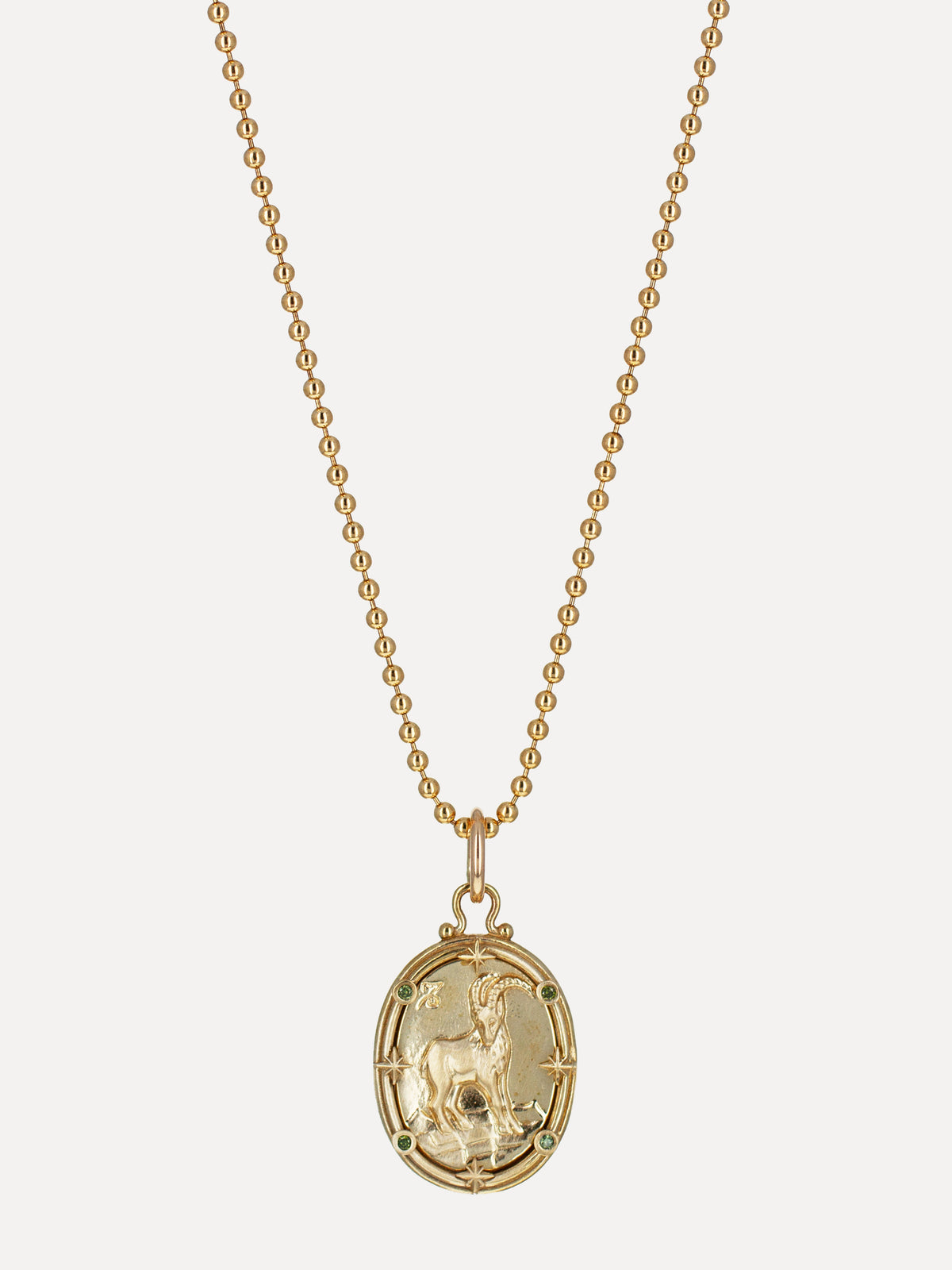 Capricorn Zodiac Cameo Charm