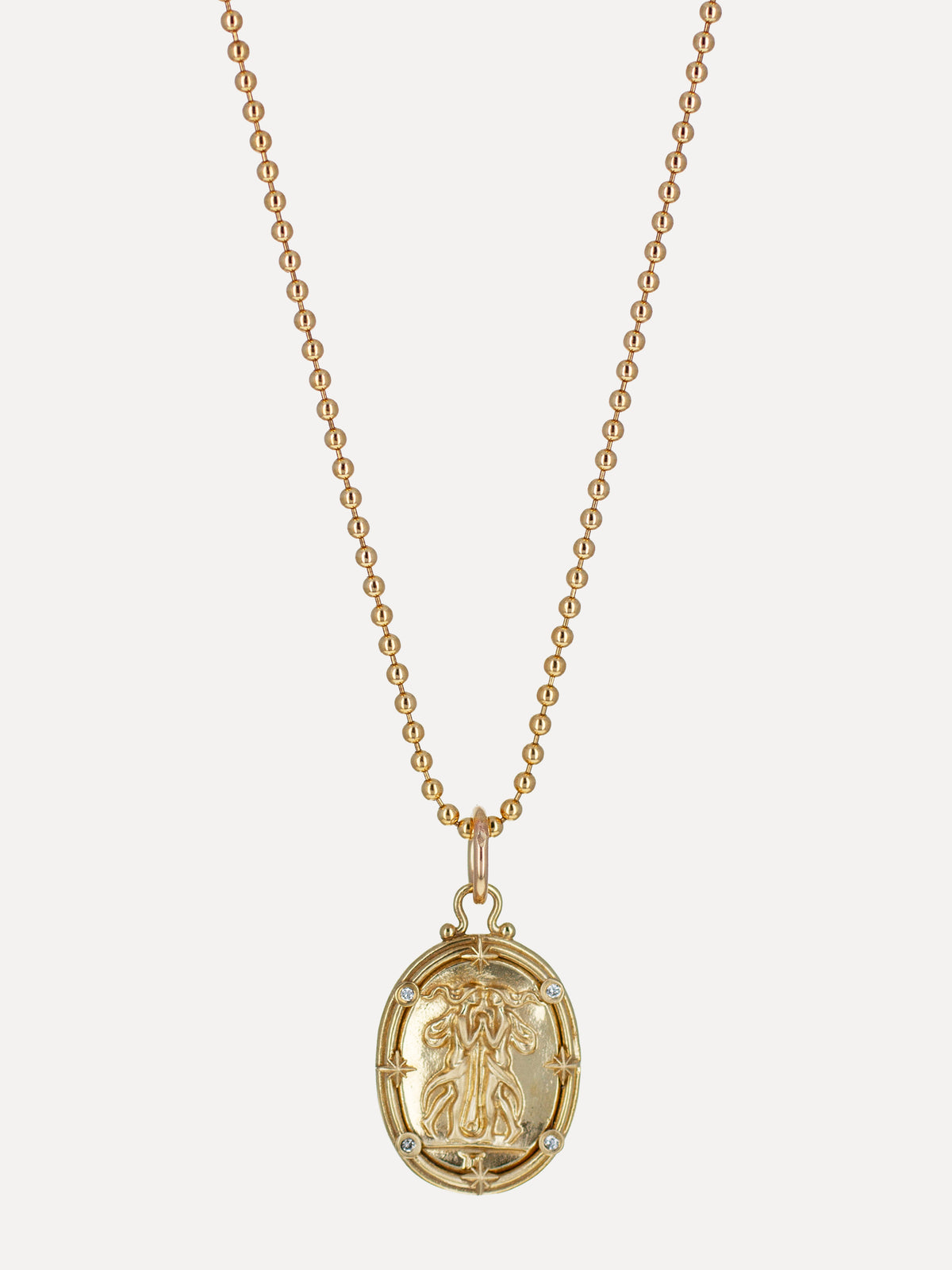 Gemini Zodiac Cameo Charm