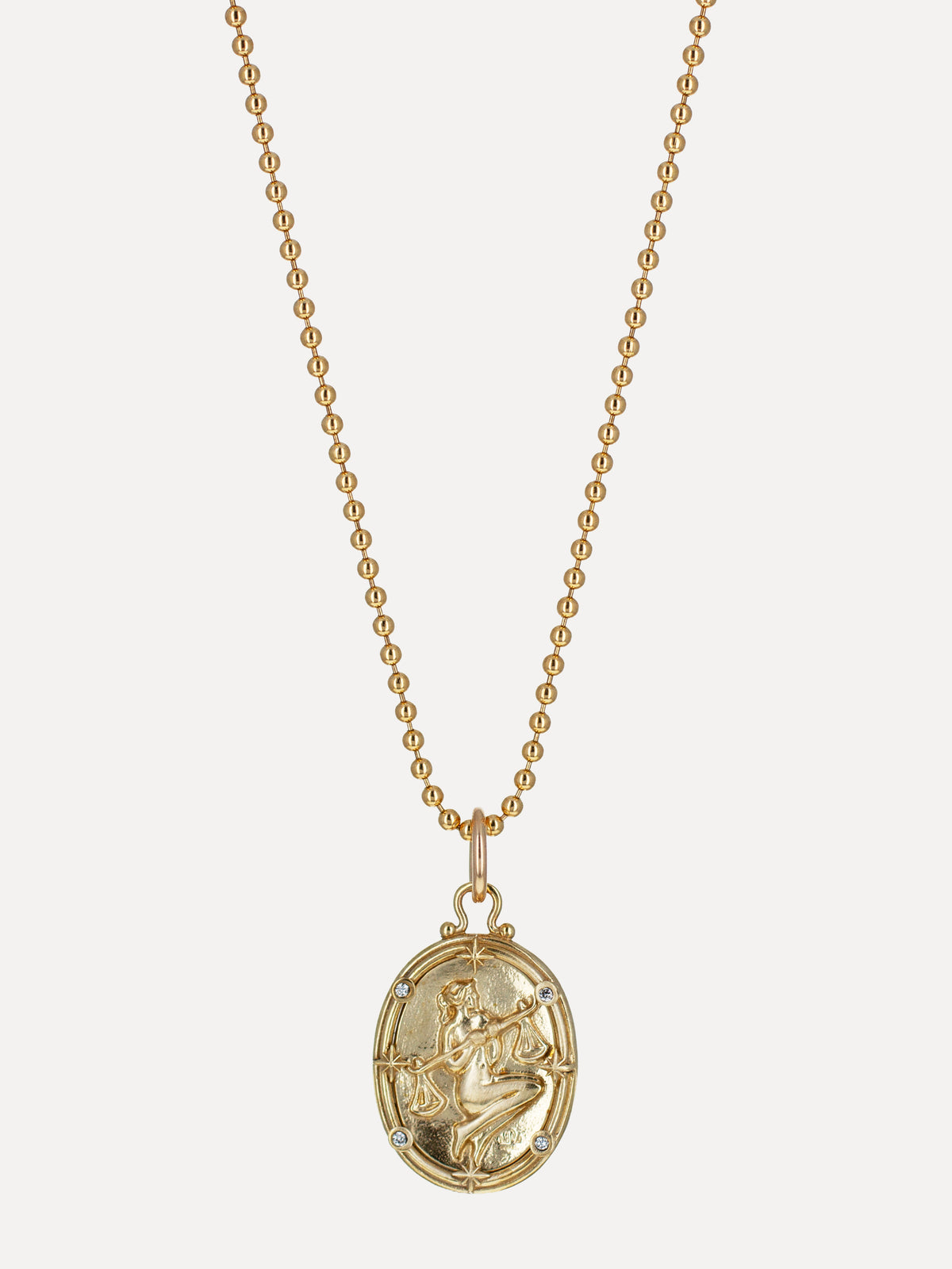 Libra Zodiac Cameo Charm
