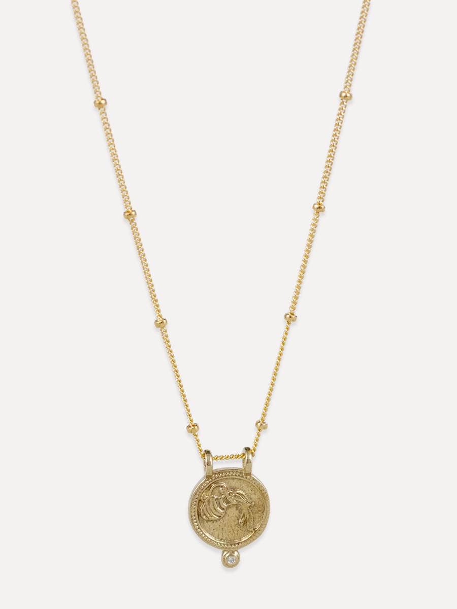 Aquarius Zodiac Necklace