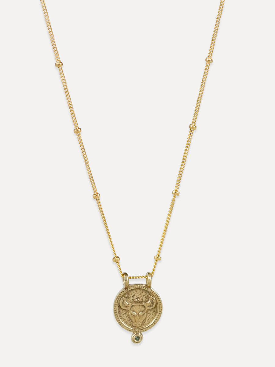 Taurus Zodiac Necklace