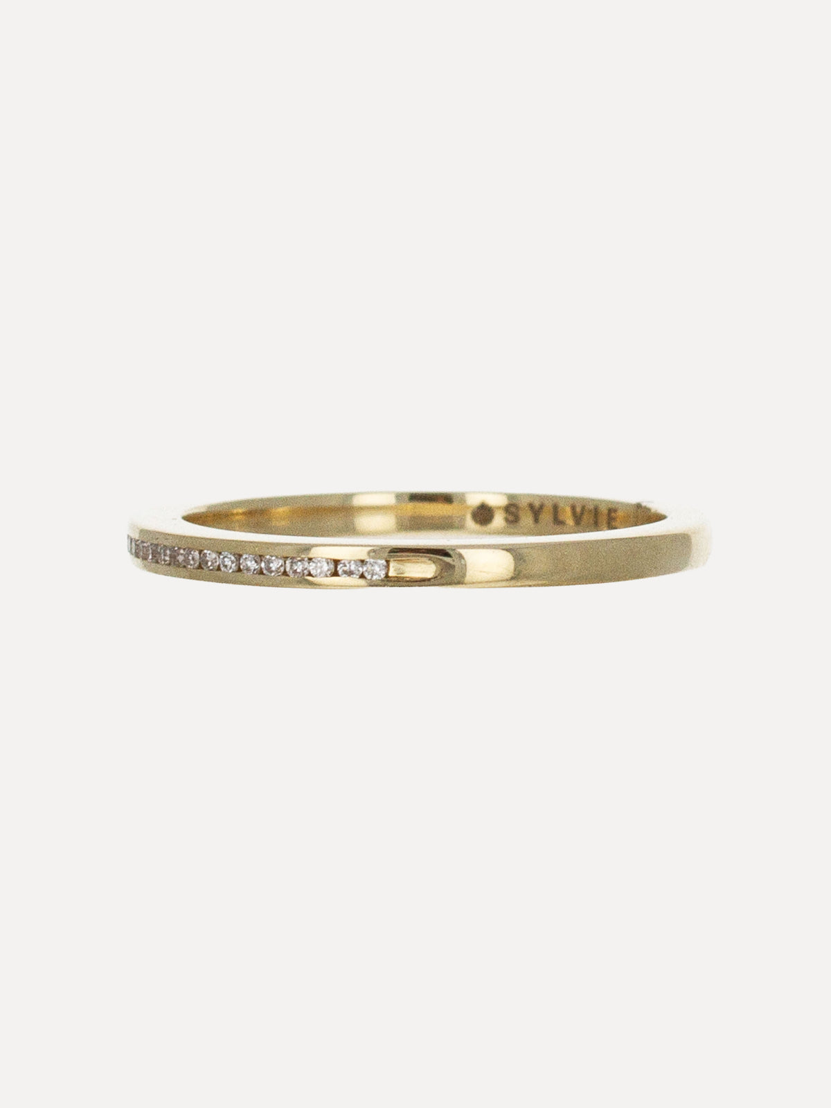 14K Channel-Set Diamond Band