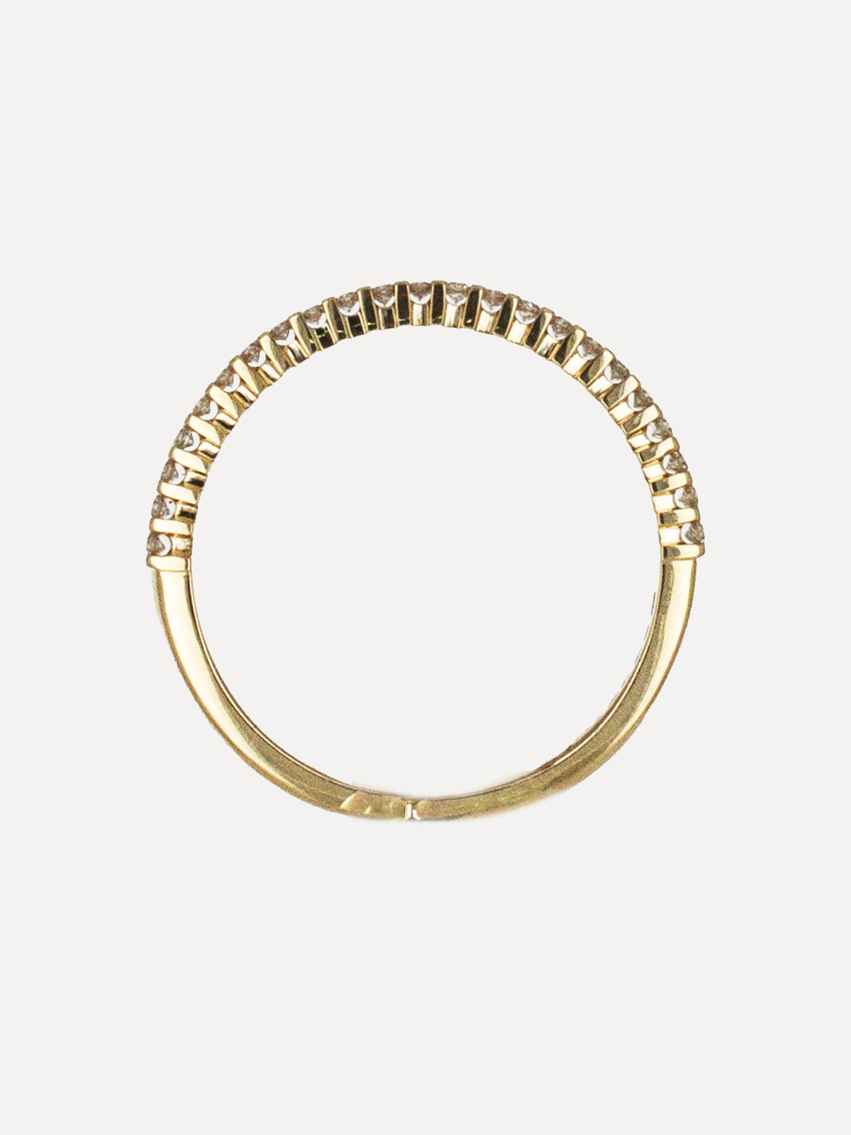 14K Pavé Diamond Bar Band