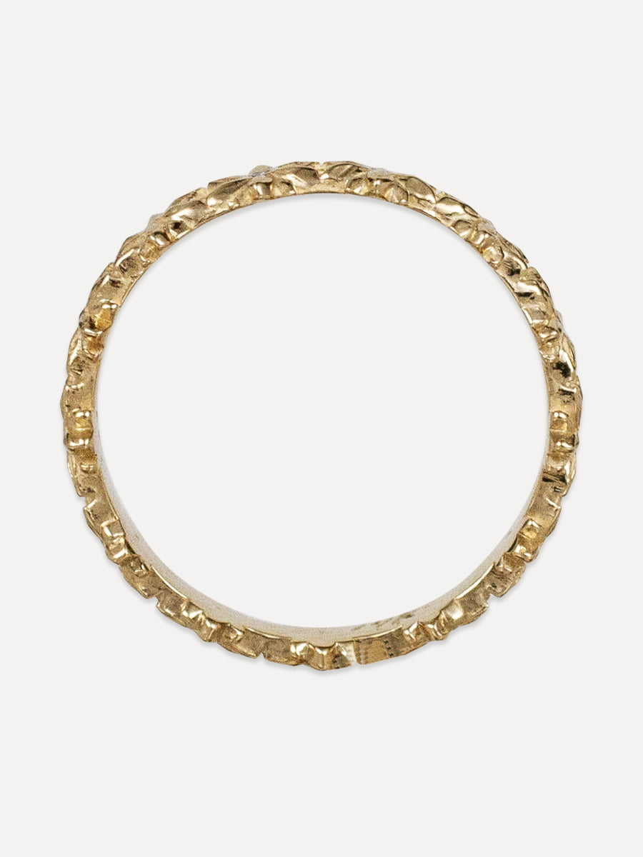 14K Diamond Daisy Chain Band