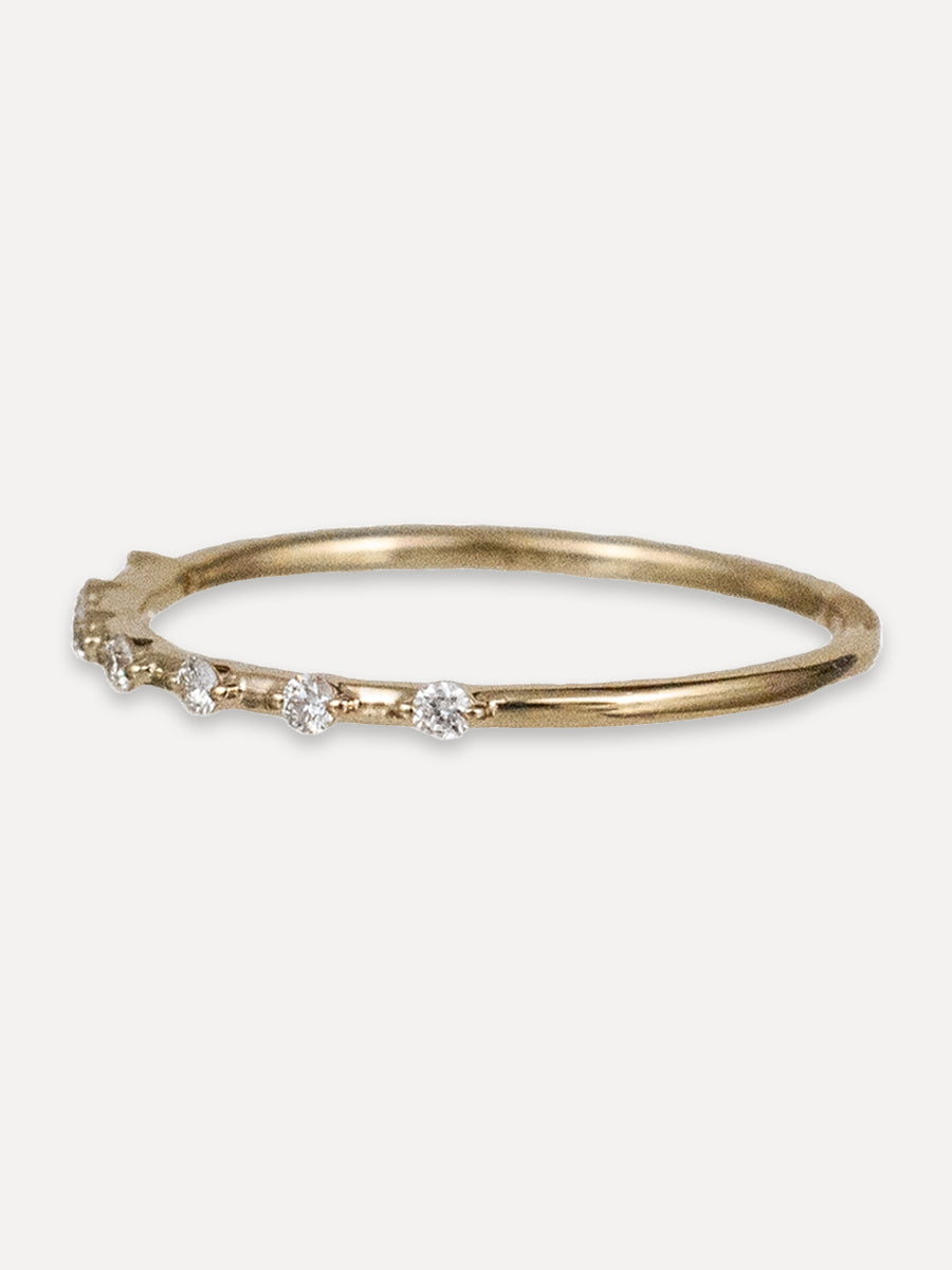 14K Diamond Seven Sisters Ring