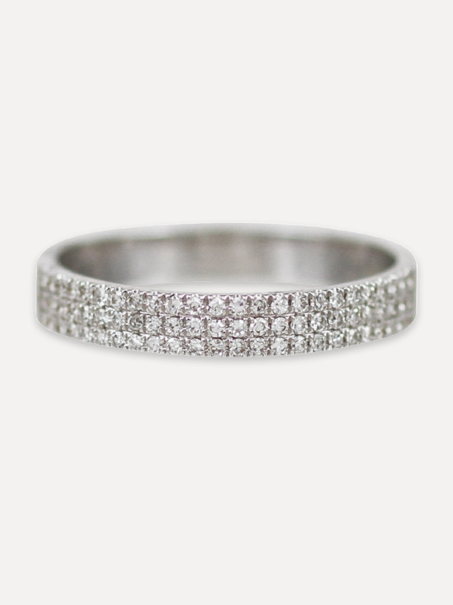 14K Halfway Eternity Band - Diamond