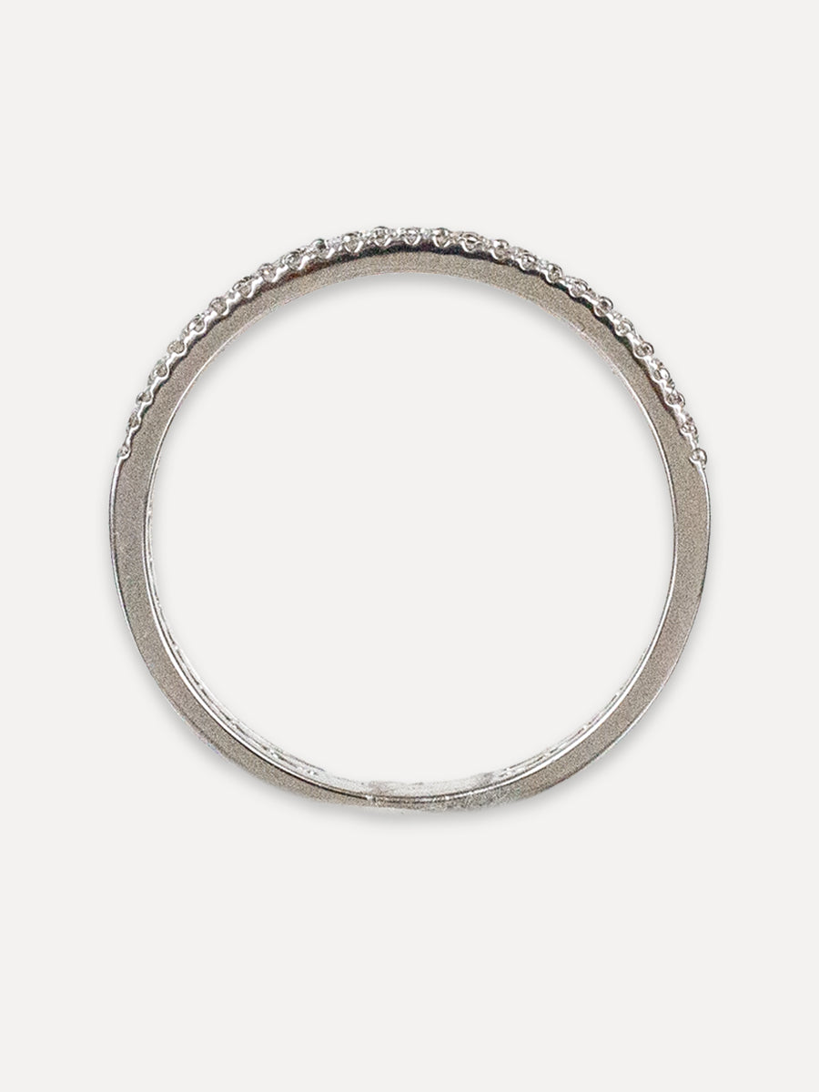 14K Diamond Triple Layered Band