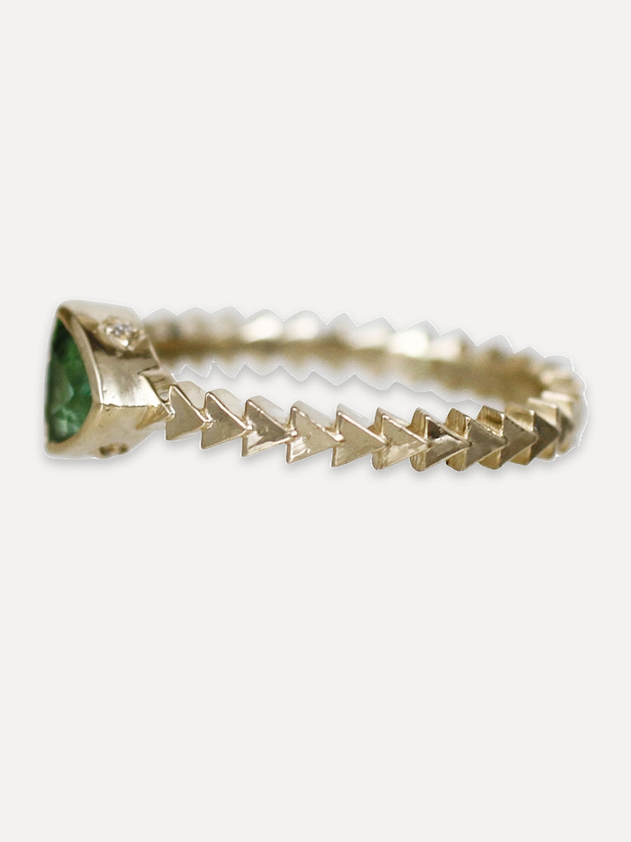 14K Trillium Stacking Band