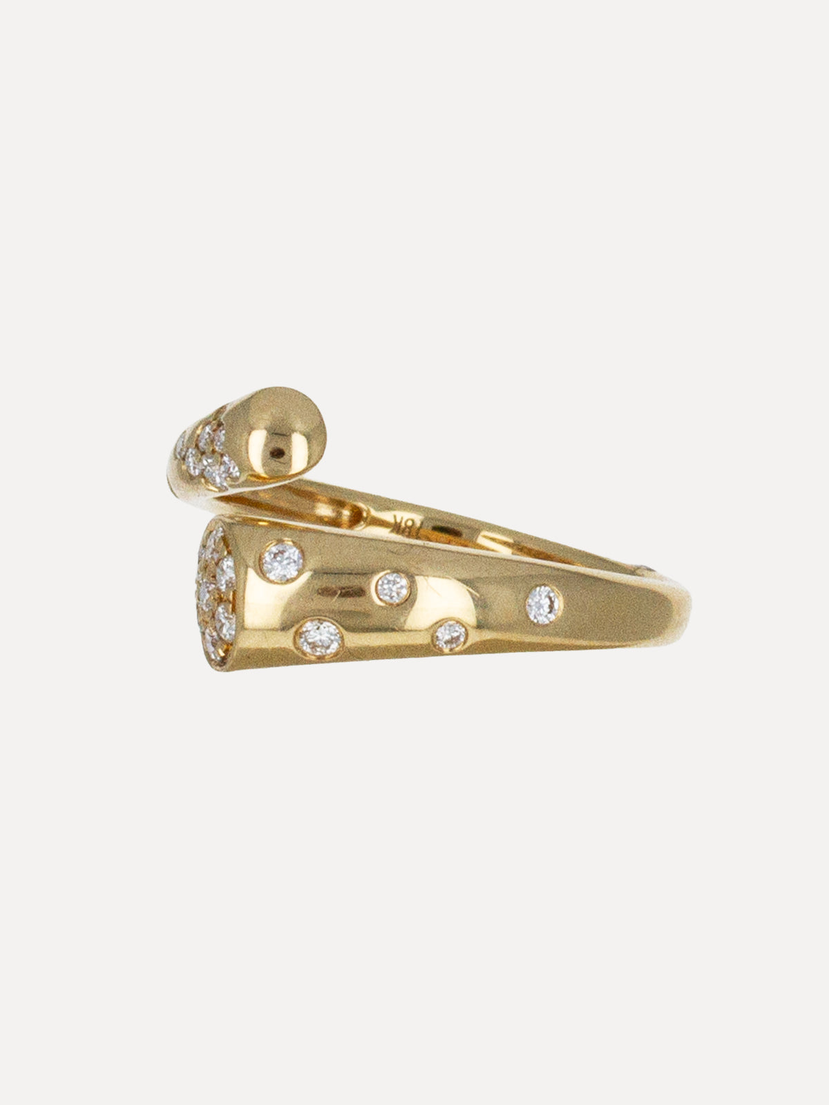 18K Diamond Orbital Band