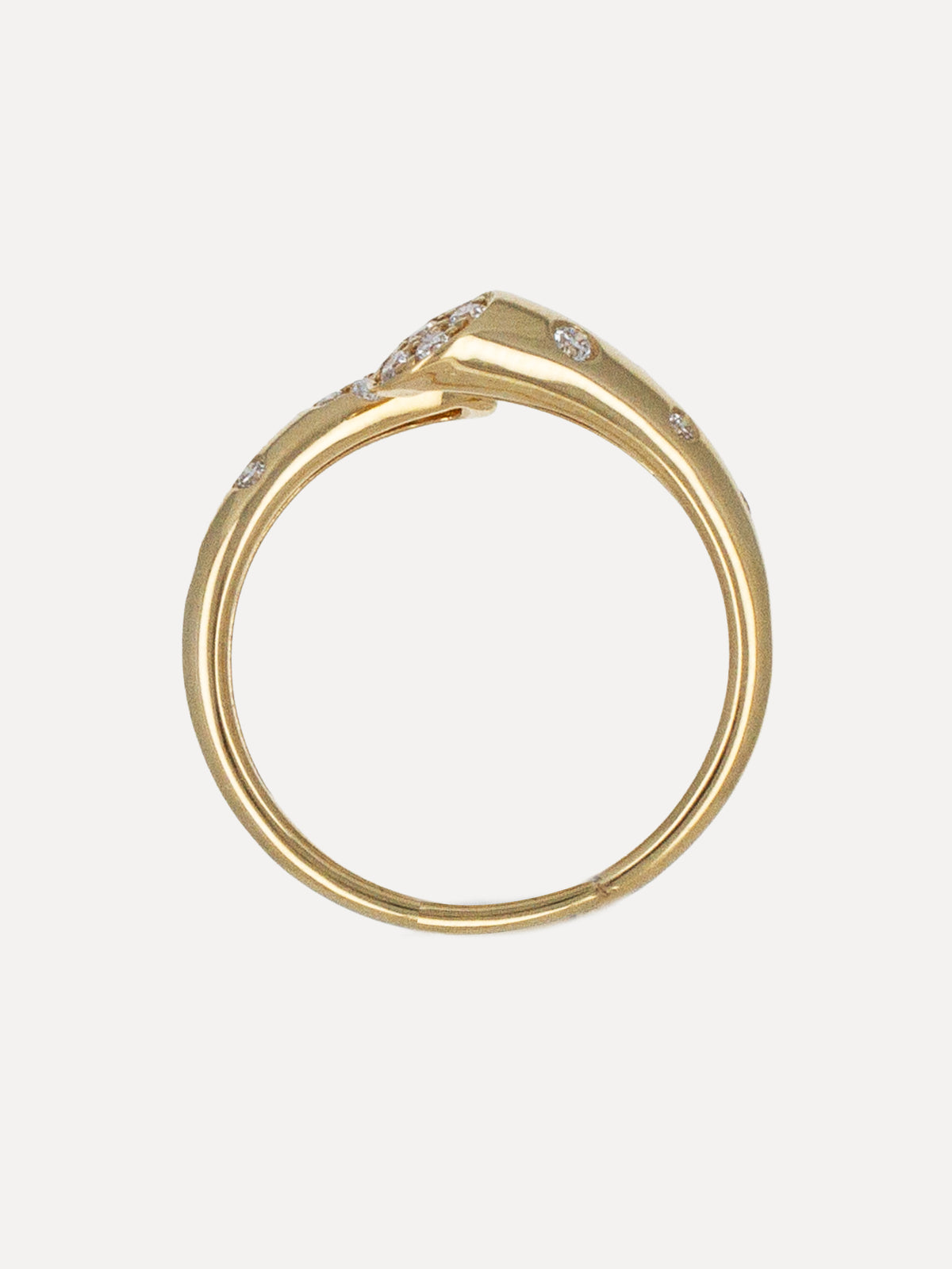 18K Diamond Orbital Band