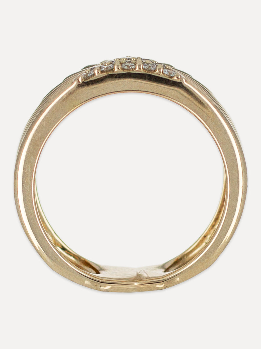 14K Solaz Sunrise Diamond Cigar Band