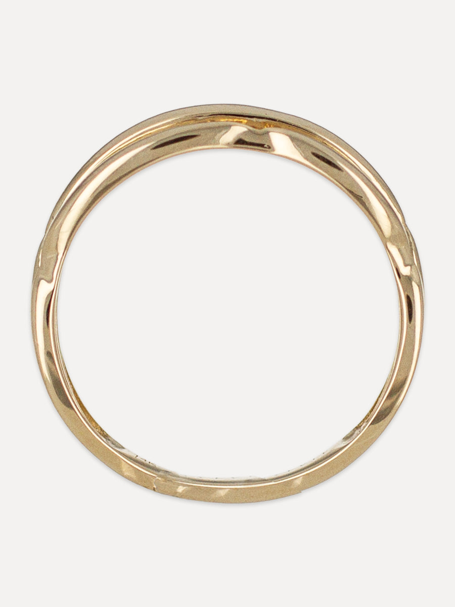 14K Triple Ribbon Polished Band