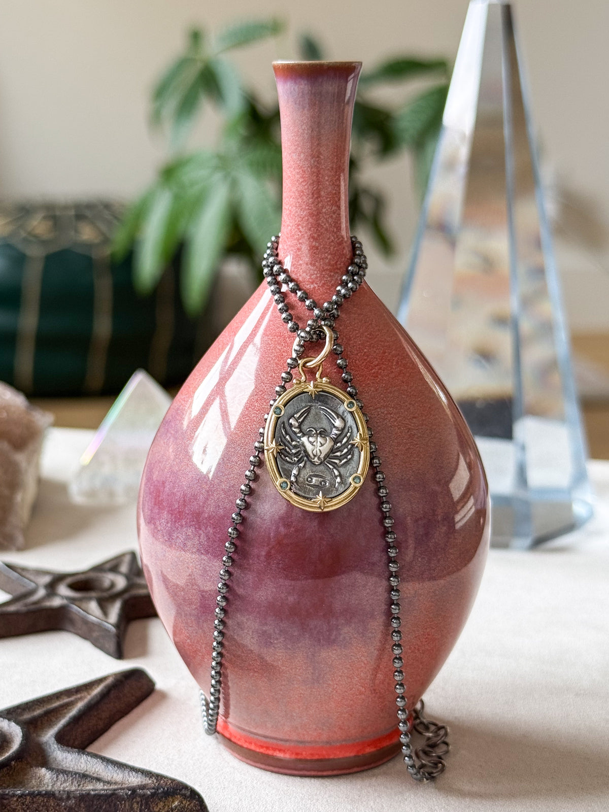 Cancer Zodiac Cameo Charm