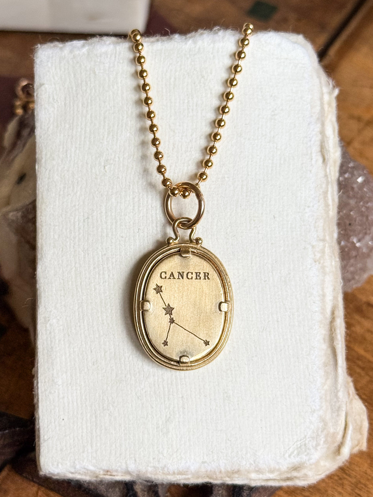 Cancer Zodiac Cameo Charm