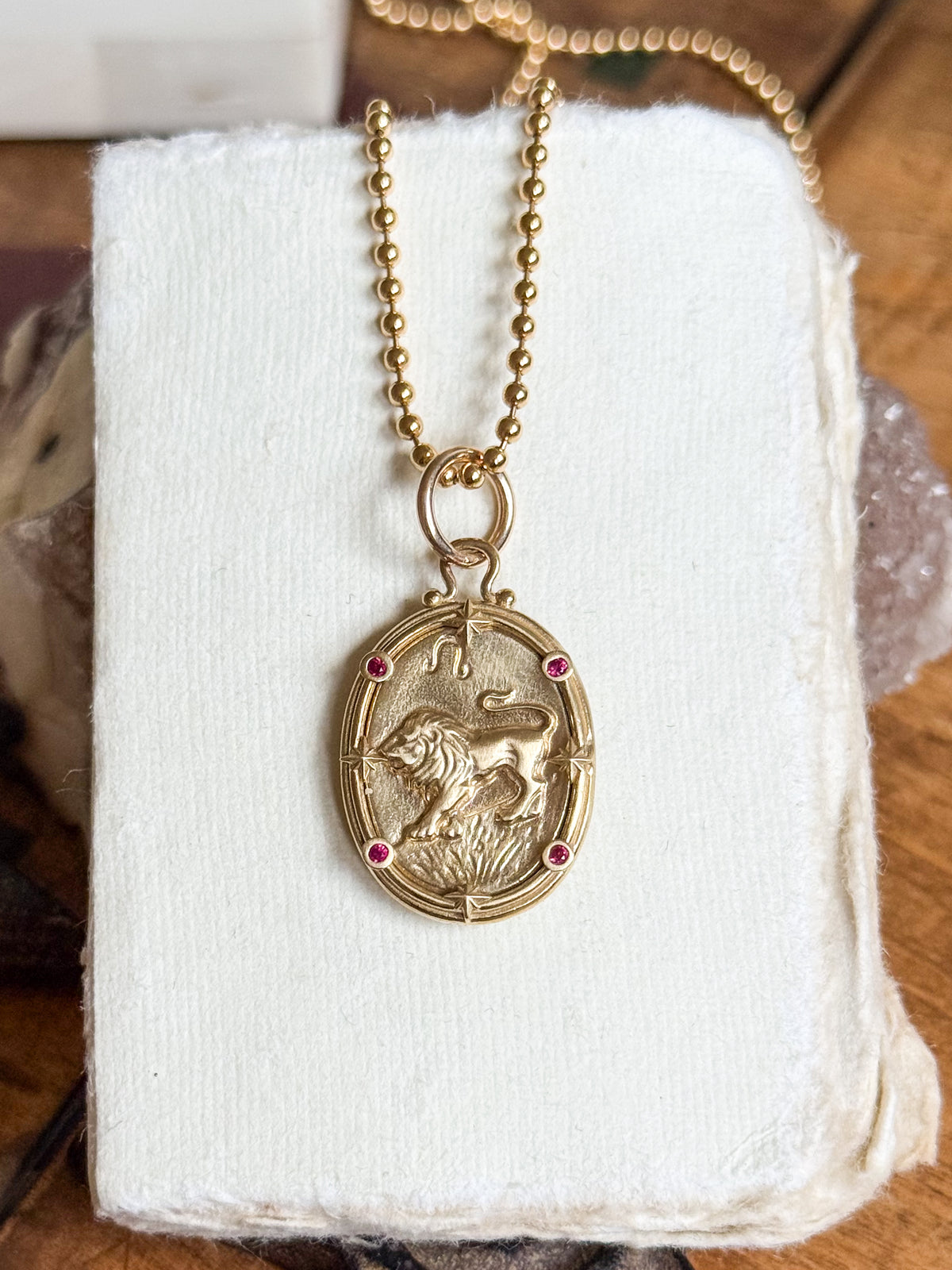 Leo Zodiac Cameo Charm