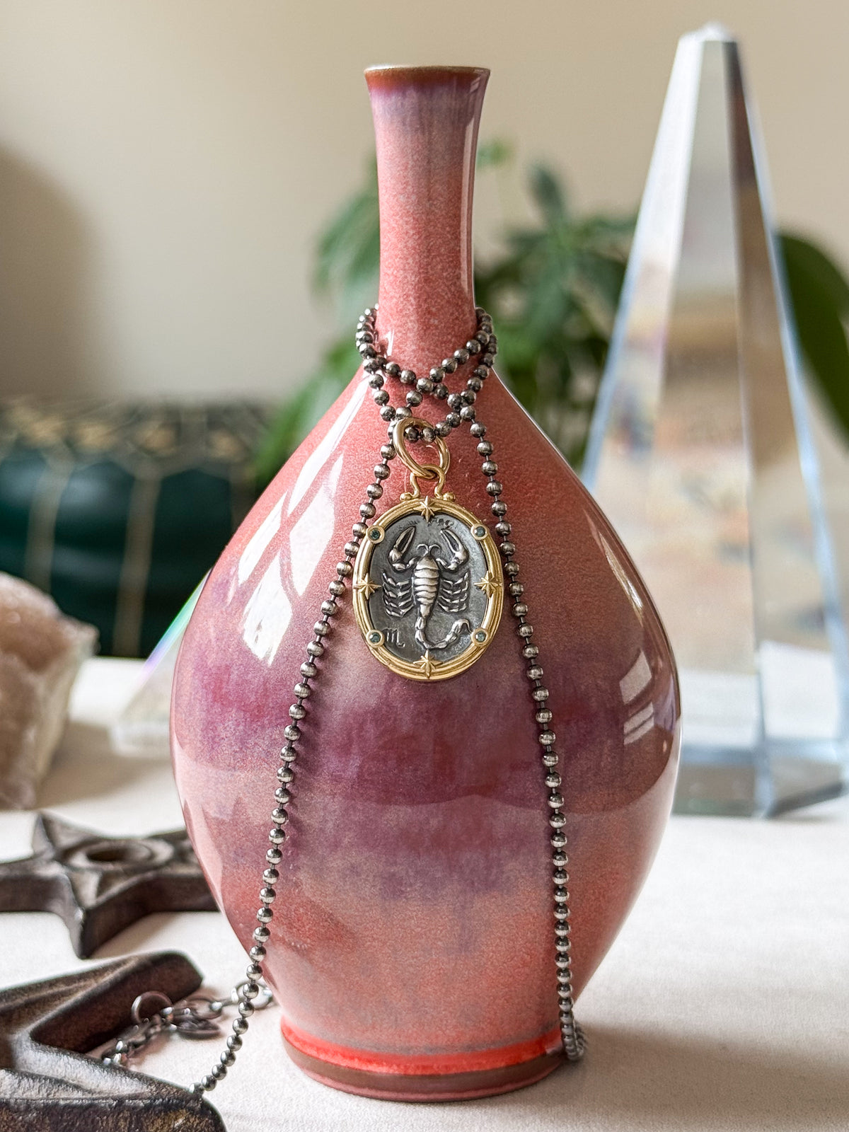 Scorpio Zodiac Cameo Charm