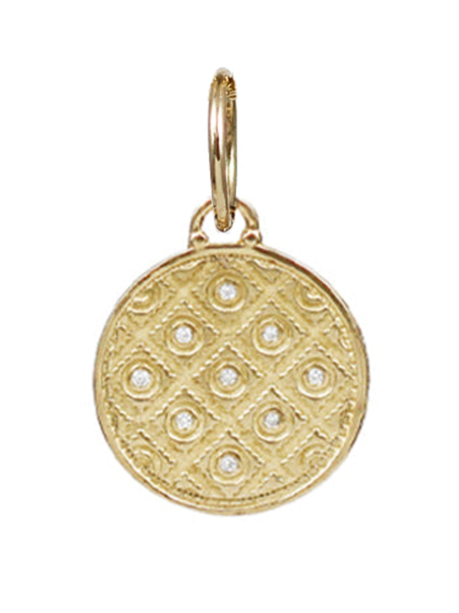 14K Madras Necklace Charm - small