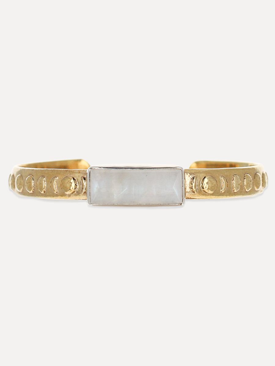 Lunar Gemstone Cuff