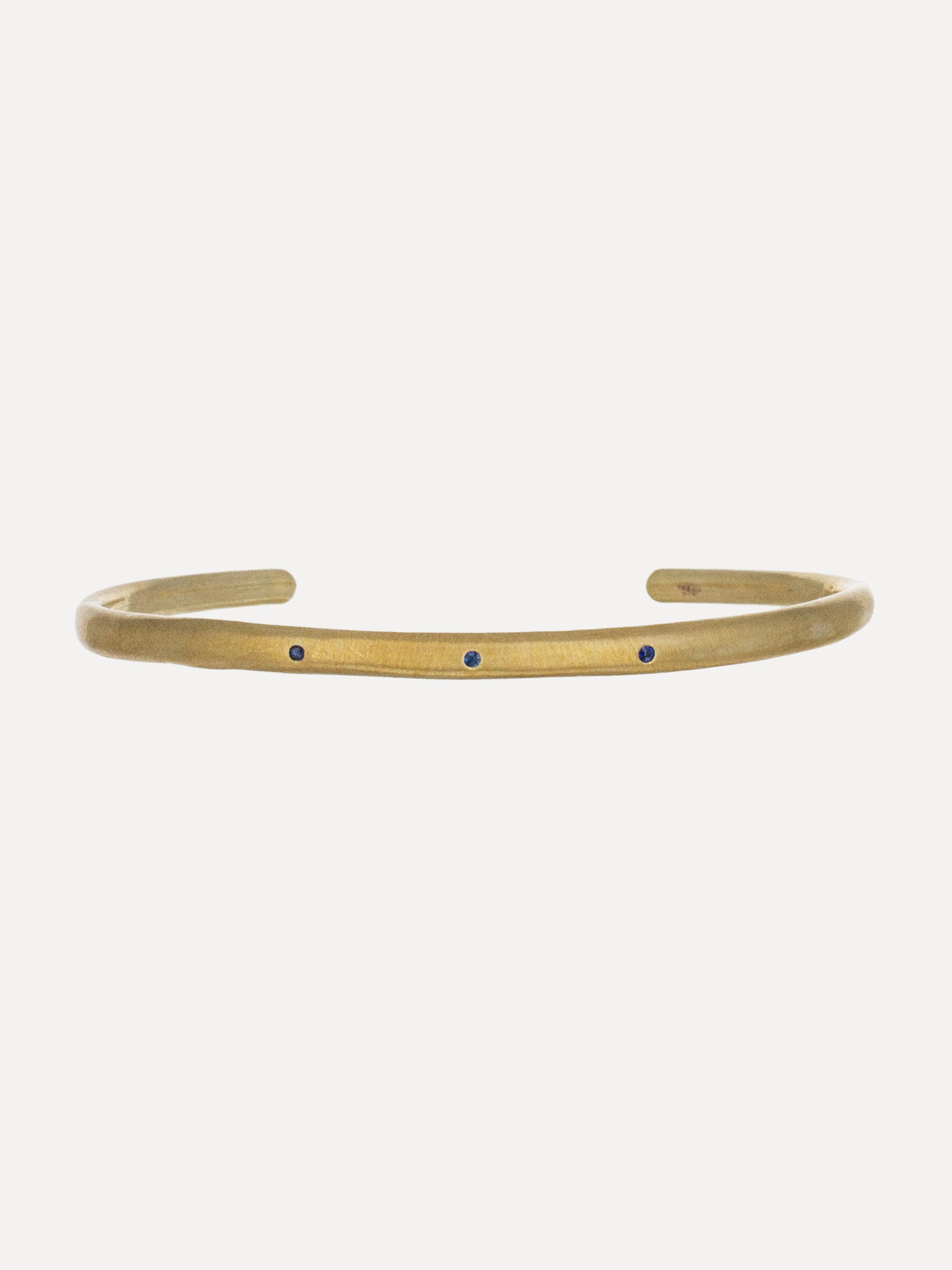 Organic Blue Sapphire Cuff