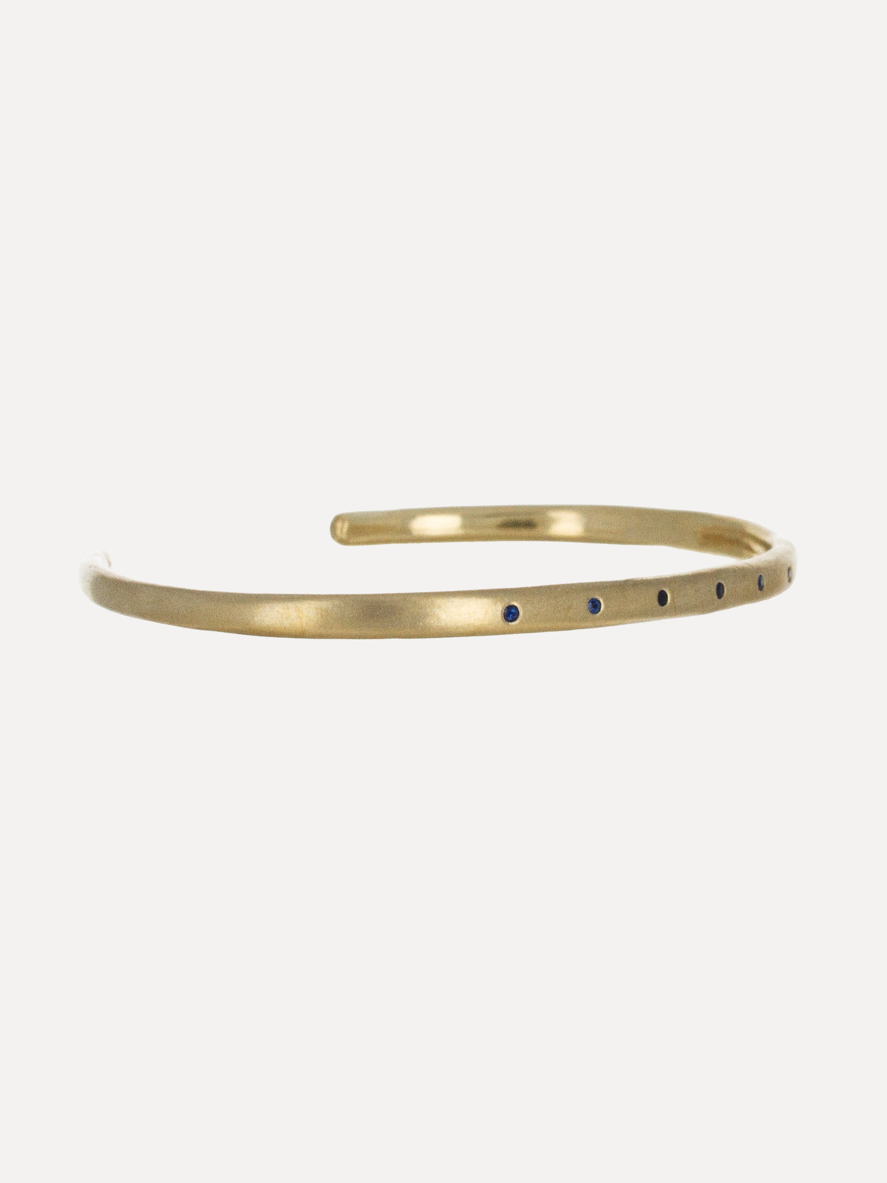 Organic Blue Sapphire Cuff
