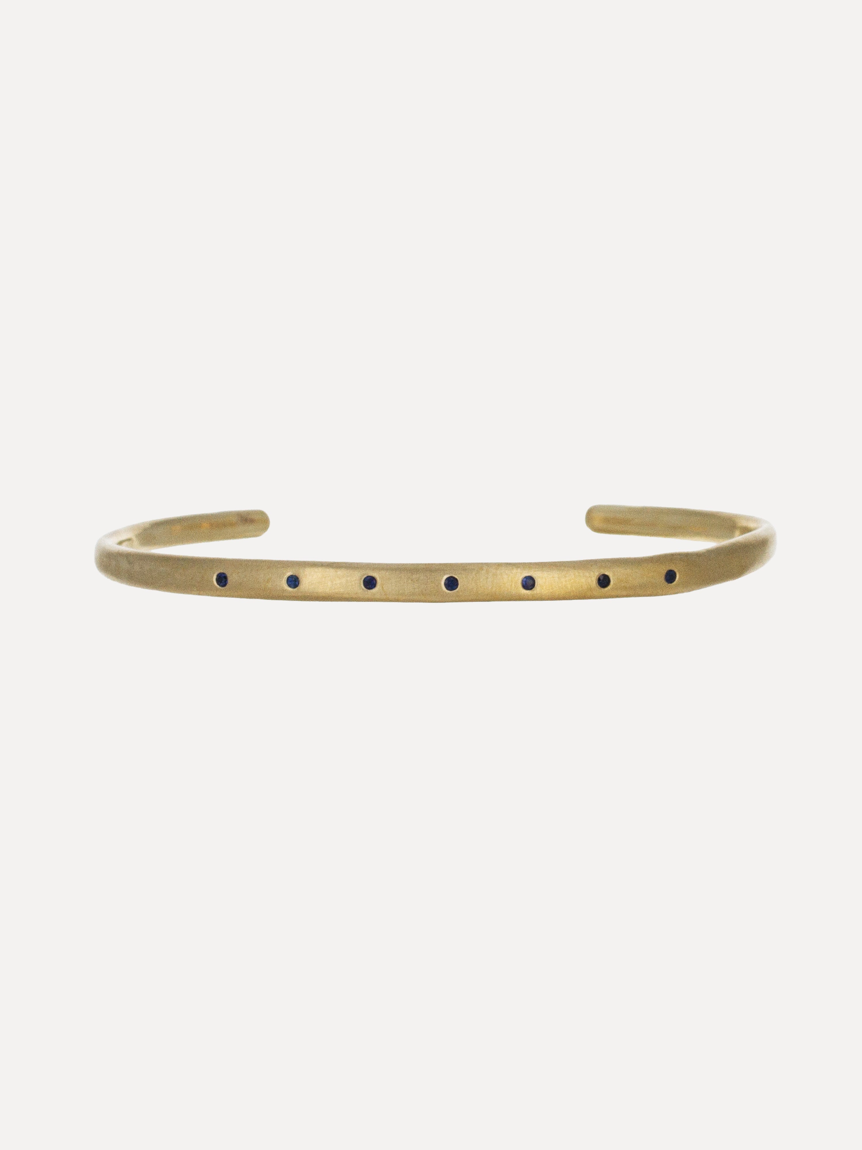 Organic Blue Sapphire Cuff